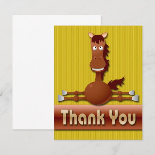 SNELLE HORSE DANK U NOTA VAN KAARTEN (Voorkant / Achterkant)