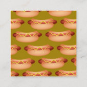 Snelle hotdog-Sjabloon met hoge snelheid  Vierkante Visitekaartje (Voorkant)