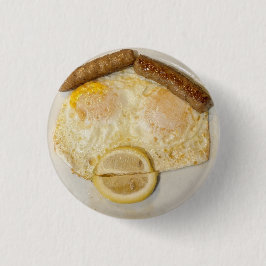 Snelle KARL's Gezicht in EIEREN Ronde Button 3,2 Cm