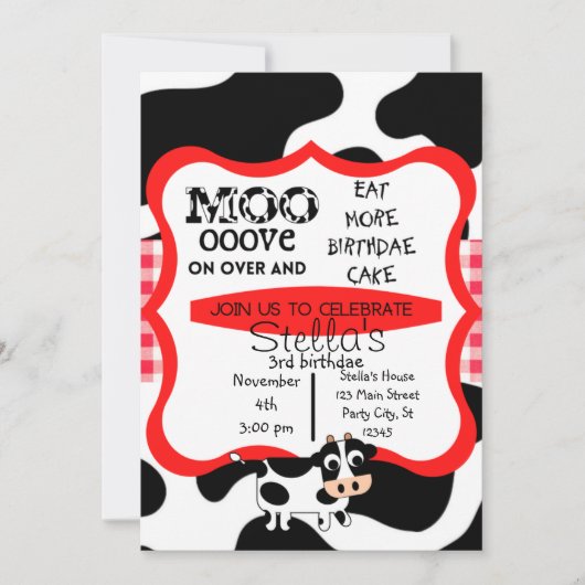 Snelle Koe koe baby Kaart (Voorkant)