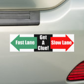 Snelle langentrage bumpersticker (Op auto)