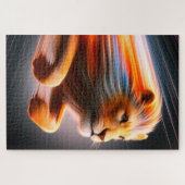 Snelle leeuw legpuzzel (Horizontaal)