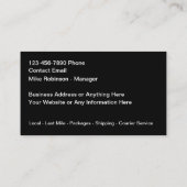 Snelle levering Service Courier Visitekaartjes (Achterkant)