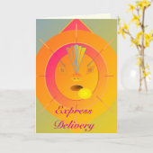 Snelle levering - Volg uw dromen Kaart (Gele Bloem)