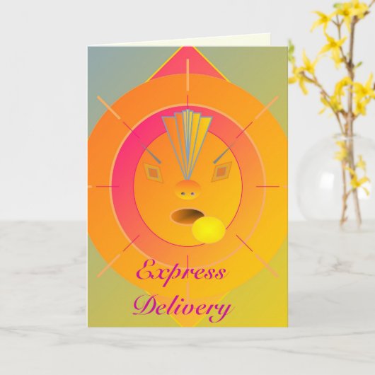 Snelle levering - Volg uw dromen Kaart (Gele Bloem)