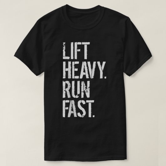 Snelle lift in zware run t-shirt (Design voorkant)