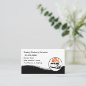Snelle lokale bezorgservices visitekaartje (Staand voorkant)