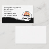 Snelle lokale bezorgservices visitekaartje (Voorkant / Achterkant)