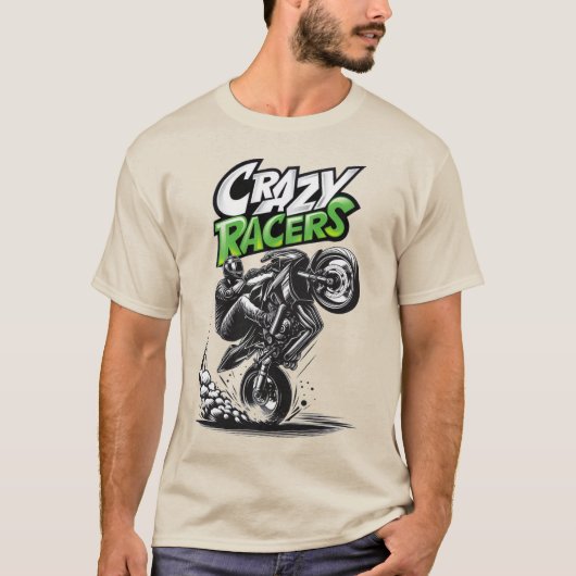 Snelle mannen Tshirts Race Auto Verjaardagsracer (Voorkant)