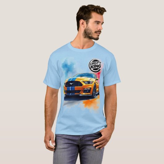 Snelle mannen Tshirts Race Auto Verjaardagsracer (Voorkant volledig)