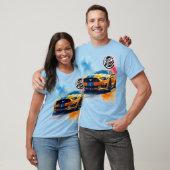 Snelle mannen Tshirts Race Auto Verjaardagsracer (Unisex)