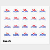 Snelle Meisjes Ronde Stickers (Vel)