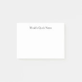 Snelle notities, ideeën, modern eenvoudig minimaal post-it® notes (Voorkant)
