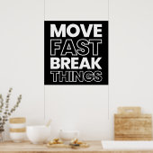 Snelle onderbrekingen verplaatsen poster (Keuken)