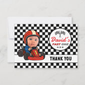 Snelle ONE Custom Race Car Driver Bedankkaart (Voorkant)