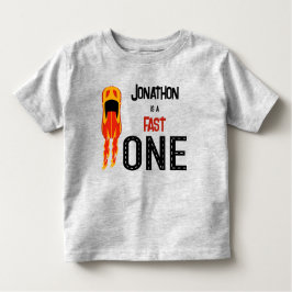 Snelle ONE raceauto eerste verjaardagsfeestje Kinder Shirts