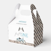 Snelle ONE Retro Race auto Ride-On Verjaardag Favo Bedankdoosjes (Voorkant Zijde)