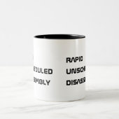 Snelle ongeplande demontage tweekleurige koffiemok (Center)