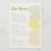 SNELLE PASTEL EASTER EASTER MENU (Voorkant)