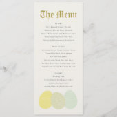SNELLE PASTEL EASTER EASTER MENU (Voorkant)