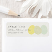 SNELLE PASTEL EENVOUDIGERE EIERENADRES ETIKET (Insitu)