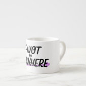 Snelle Pivot | Premium Espresso Kop (Voorkant rechts)