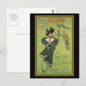 Snelle rijcycli briefkaart (Voorkant / Achterkant)