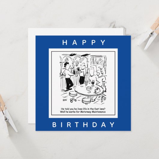 Snelle rijstrook. onderhoudspersoneel in het wegen kaart (Voorkant / Achterkant in situ)