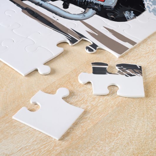 Snelle Rode-snelwegmotor Legpuzzel (Zijkant)