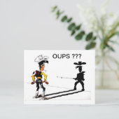 Snelle schaduw... briefkaart (Staand voorkant)