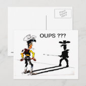 Snelle schaduw... briefkaart (Voorkant / Achterkant)