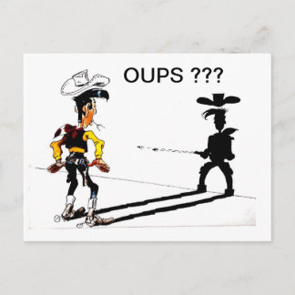 Snelle schaduw... briefkaart