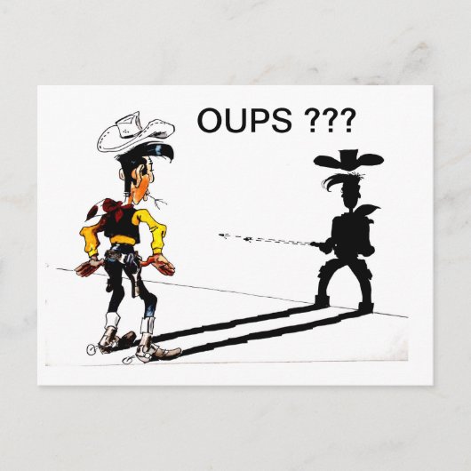 Snelle schaduw... briefkaart (Voorkant)