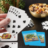 Snelle Schildpad Sprinter Atletiek Hardloper Pokerkaarten (Insitu)
