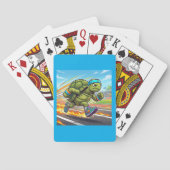 Snelle Schildpad Sprinter Atletiek Hardloper Pokerkaarten (Achterkant)