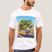 Snelle Schildpad Sprinter Atletische Hardloper T-shirt (Voorkant)