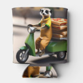 Snelle service: Meerkat levert pizza in Tuk-tuk Blikjeskoeler (Achterkant)