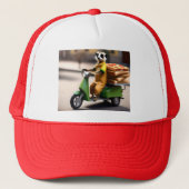 Snelle service: Meerkat levert pizza in Tuk-tuk Trucker Pet (Voorkant)