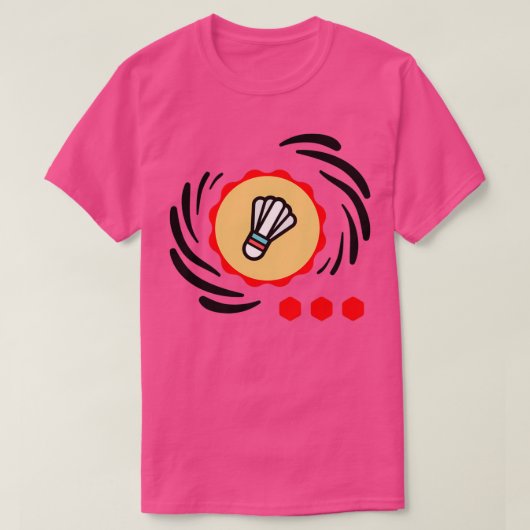 Snelle shuttlecock T T-shirt (Design voorkant)