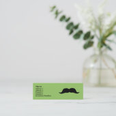 Snelle snor profielkaarten mini visitekaartje (Staand voorkant)