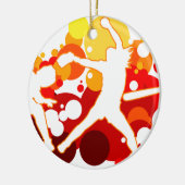 Snelle softbalspelers van de Pitch Keramisch Ornament (Links)