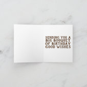 SNELLE SQUIRREL MET VLOEISTJES VOOR DE TWEEDE DAGE BEDANKKAART (Binnen)