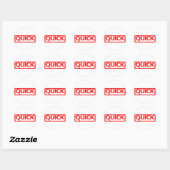 Snelle Stempel Ronde Sticker (Vel)