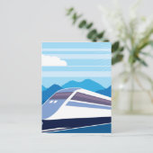 Snelle trein briefkaart (Staand voorkant)