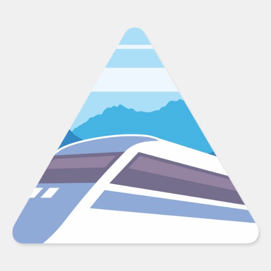 Snelle trein sticker (Voorkant)