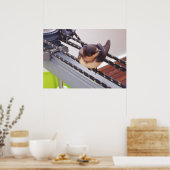 Snelle trek met jacht poster (Keuken)