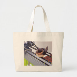 Snelle trek per jacht grote tote bag