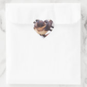 Snelle trek per jacht hart sticker (Tas)