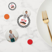 Snelle & Vijf Rode Vlam Race Auto 5e Verjaardagsfe Confetti (Groep)