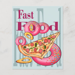 Snelle voedingsmiddelen   Donuts Burger Food   Mar Flyer